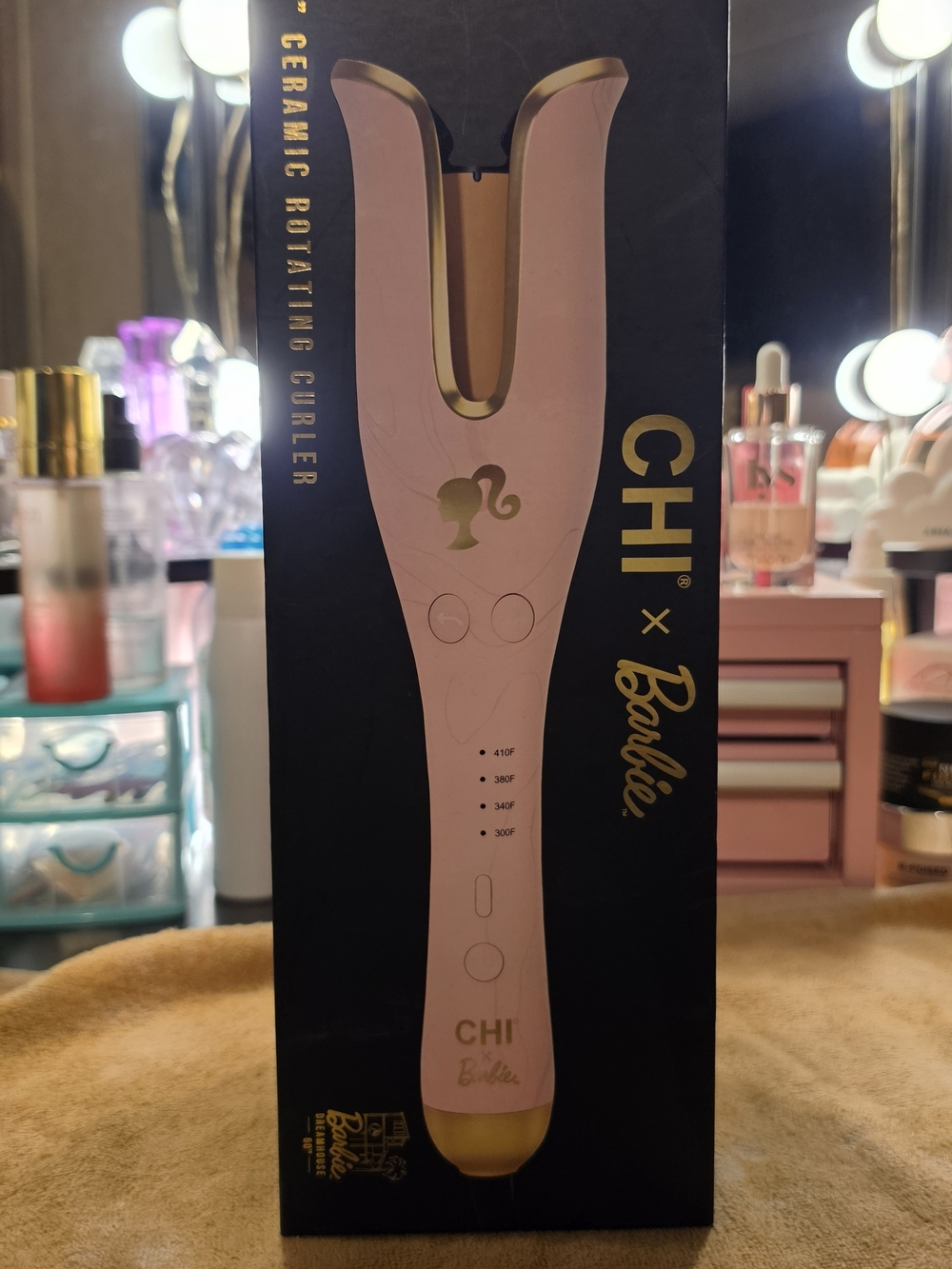 CHI x Barbie Pink Ceramic Rotating Curler